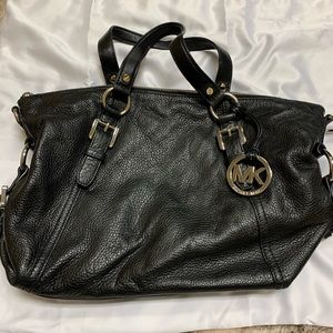 Black Michael Kors satchel.